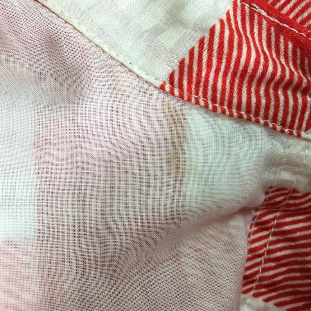 Draper James Red White Gingham Button Down Short Sleeve Dress Size 6 - Picture 15 of 16